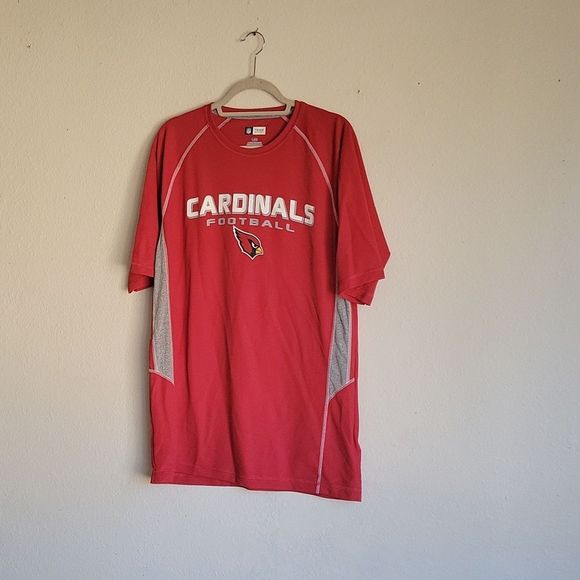 NFL tees cardinals  football size large color red gray - Picture 2 of 11